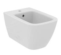 Ideal Standard - i.life B, bidé suspendido con orificio para grifo y rebosadero, E-packaging dedicado al transporte de cerámica, Blanco