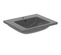 Ideal Standard - i.life B Lavabo superior de 60 cm de cerámica con orificio para grifería, gris brillante