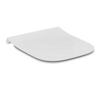 Ideal Standard i.life S asiento WC, SoftClose, diseño plano, Blanco (Alpin) | Asiento de inodoro extraíble con cierre suave (Softclose) y bisagras de acero inoxidable robustas, T532901