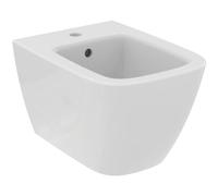 Ideal Standard - i.life S, bidé suspendido con foto grifo y rebosadero, E-packaging dedicado al transporte de cerámica, Blanco