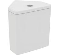 Ideal Standard - i.life S Caja de cerámica angular con batería de doble flujo (4,5/3 litros) para combinar con el recipiente T459601 para pedir por separado. Blanco