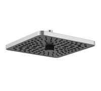 Ideal Standard Idealrain Alu+ Cabezal de ducha, con dos tipos de chorro, cabezal de ducha ECO de ahorro de agua con boquillas EasyClean, diseño cuadrado - Cromo (260x260x82 mm)