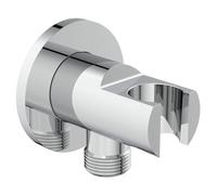 Ideal Standard Idealrain BC807AA - Soporte para cabezal de ducha redondo y toma de corriente, cromado, BC807AA