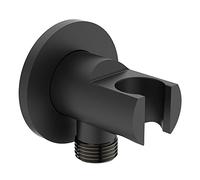 Ideal Standard Idealrain BC807XG - Toma de corriente para pared y cabezal de ducha, color negro