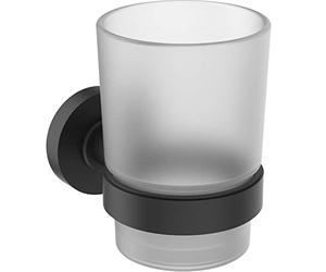 Ideal Standard Iom Portavasos Cristal Translúcido Negro Mate A9120Xg