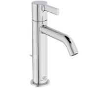 Ideal Standard Joy grifería de lavabo, Grande, con juego de desagüe, 135 mm de proyección, BE278AA, Color: cromado