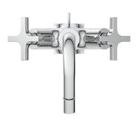 Ideal Standard Joy Neo mezclador bimando para bidé, con desagüe metálico emergente, proyección de 115 mm, BD157AA, Color: cromado