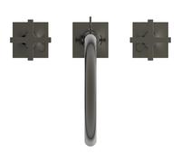 Ideal Standard Joy Neo Mezclador de lavabo de 3 agujeros, altura del caño 191mm, con desagüe metálico, BD143A5, Color: Gris magnético