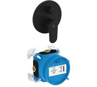 Ideal Standard Juego de accesorios, que consiste en Cerafine Nuovo O grifo de baño y EASY-Box Kit de empotrar 1 - Negro Mate