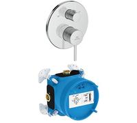 Ideal Standard Juego de accesorios, que consiste en Ceraline Nuovo grifo de baño y EASY-Box Kit de empotrar 1 - Cromo
