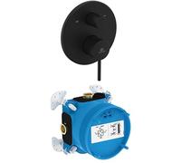 Ideal Standard Juego de accesorios, que consiste en Ceraline Nuovo grifo de baño y EASY-Box Kit de empotrar 1 - Negro Mate