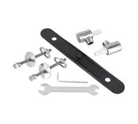 Ideal Standard - Juego de bisagras para asiento de inodoro de cierre lento serie Active de acero inoxidable, J4766BJ, Neutro