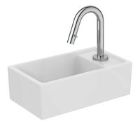 Ideal Standard Juego de lavamanos i.life S, lavamanos y válvula de pedestal, cromo, E2129AA
