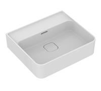 Ideal Standard Lavabo Strada II 500mm, sin agujero para grifo, con rebosadero, T363701, Color: Blanco