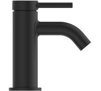 Ideal Standard Mezclador de lavabo Ceraline Nuovo, proyección 90 mm, sin juego de desagüe, BlueStart, BD755XG, Color: Silk Black