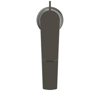 Ideal Standard Mezclador de lavabo La Dolce Vita, proyección de 118 mm, con juego de desagüe, BD653A5, Color: Gris magnético