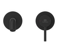 Ideal Standard Mezclador de pared para lavabo Ceraline Nuovo, 180mm, BD764XG, Color: Silk Black