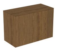Ideal Standard Mueble bajo para lavabo, 1 extraíble, sin recorte, 802x373x550mm, T4318Y5, Color: Nogal oscuro