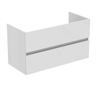 Ideal Standard Muebles de baño Eurovit+ 100 cm montado en la Pared con 2 cajones, R0265WG, Color Blanco
