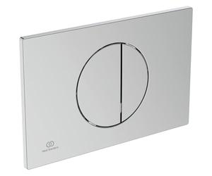 Ideal Standard Oleas - Placa de accionamiento para cisternas de inodoro Prosys, 2 lotes de botones mecánicos de plástico ABS, cromado