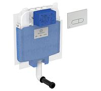 Ideal Standard - Prosys 80 cisterna empotrada para inodoro de suelo + placa mecánica Oleas M1 cromada
