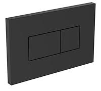 Ideal Standard R0110A6 Solea - Placa de descarga para inodoro, color negro