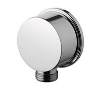 Ideal Standard B9448AA, Conexión de Pared para Montaje Cilíndrico con Rosetón Cromado, 8 x 7,6 x 6,2 cm