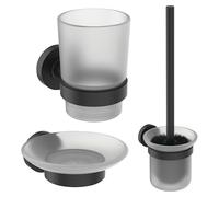 Ideal Standard Set de baño Iom (3 pzs., Negro)