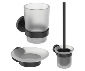 Ideal Standard Set de baño Iom (3 pzs., Negro)