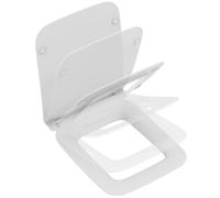 Ideal Standard Strada II asiento WC con diseño plano angular Blanco (Alpin) | Asiento de inodoro extraíble con cierre suave (Softclose) y bisagras de acero inoxidable robustas, T360101