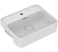 Ideal Standard Strada II Lavabo semi-encastrado 500mm, 1 agujero para grifo, con rebosadero, T299301, Color: Blanco