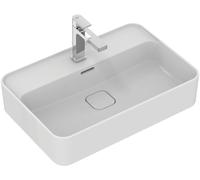 Ideal Standard Strada II lavabo sobre encimera 600mm, 1 agujero para grifo, con rebosadero, T2998MA, Color: Blanco con Ideal Plus