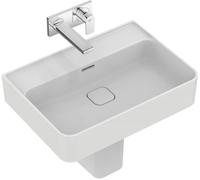 Ideal Standard Lavabo Strada II 600mm, sin agujero para grifo, con rebosadero, T363801, Color: Blanco