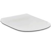 Ideal Standard Tesi Inodoro con asiento y tapa D, cierre suave y sistema de limpieza, Duroplástico resistente - Blanco Mate (370x450x45 mm)