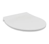 Ideal Standard - Universal, Asiento WC curvo universal delgado, Asiento de inodoro redondeado con cierre lento, Liberación rápida, E335601, Blanco