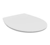 Ideal Standard - Multi Suite, tapa de inodoro ovalado universal con cierre ralentizado, bandeja de inodoro fácil de instalar, asiento universal, color blanco