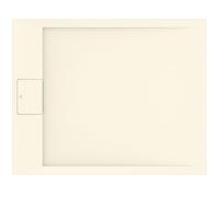 Ideal Standard - Ultra Flat S i.life, Plato de ducha rectangular 100 x 80 cm, de resina, desagüe lateral corto, acabado mate efecto piedra, arena