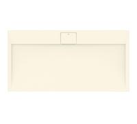 Ideal Standard - Ultra Flat S i.life, Plato de ducha rectangular de 140 x 70 cm, desagüe lateral largo, acabado mate efecto piedra, arena