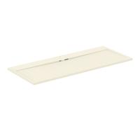 Ideal Standard - Ultra Flat S i.life, Plato de ducha rectangular de 170 x 70 cm, desagüe lateral largo, acabado mate efecto piedra, arena