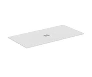 Ideal Standard - Ultra Flat S+, Plato de ducha cuadrado ultrafino de resina efecto piedra, 100 x 100 cm, Ideal Solid, blanco