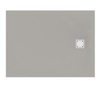 Ideal Standard Ultra Flat S plato de ducha rectangular 1400x800x30mm, desagüe en el lado corto, K8237FS, Color: gris cuarzo