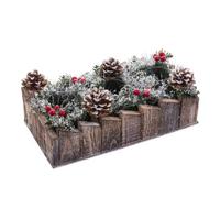 IDEAL STORE 3 PORTAVELAS Pinas Madera 30 X 15 CM