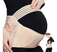 Ideal Swan Cinturón abdominal 3 en 1 para embarazo, banda abdominal para embarazo, ajustable, cinturón de embarazo, soporte para la espalda, suave alivia el dolor pélvico y de cadera para la