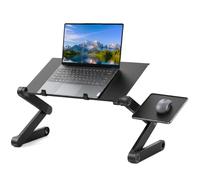 Ideal Swan Soporte para ordenador portátil, altura ajustable, mesa plegable para ordenador portátil, soporte ergonómico de 18,9 pulgadas para trabajar y surfear