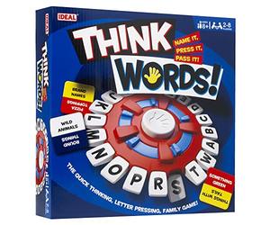 Ideal , Think Words: The Quick Thinking, Letter Pressing Game!, Family Games, For 2-8 Players, Ages 8+
