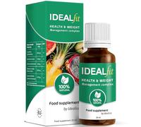 IDEALFIT de Idealica 100% Natural gotas para bajar de peso | Control de peso y supresión del apetito | L-carnitina | Bayas de goji | 20ml