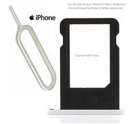 IdealGame - Soporte para tarjeta SIM Nano para Apple Iphone 5 C blanco