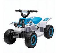 IDEALHOUSE Quad eléctrico Infantil de 6 V (ATV), Coche eléctrico con Luces | Vehículo eléctrico para niños, claxon, inicio de un botón, avance/retroceso, 1,8 km/h, con reposapiés, a partir de 3 años