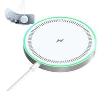 ideallife Cargador inalámbrico magnético, almohadilla de carga inalámbrica rápida con cable USB-C integrado, certificado Qi de 15 W máximo, compatible con iPhone 16/15/14/13/XS AirPods