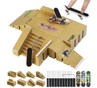 ideallife Juego de Accesorios para monopatín y rampa, Juego de Accesorios para Skate Park, Piezas de rampa para Tech Deck Fingerboard Mini Finger Skateboard Diapasones Ultimate Parks